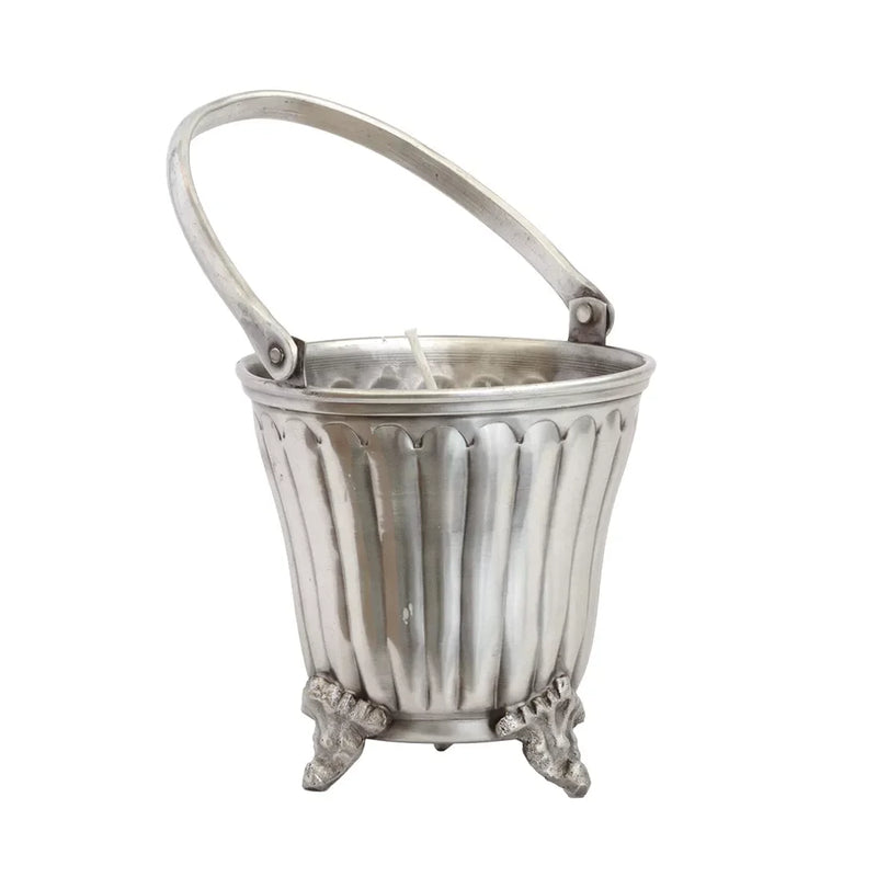 Candle - Silver Lines - Pewter