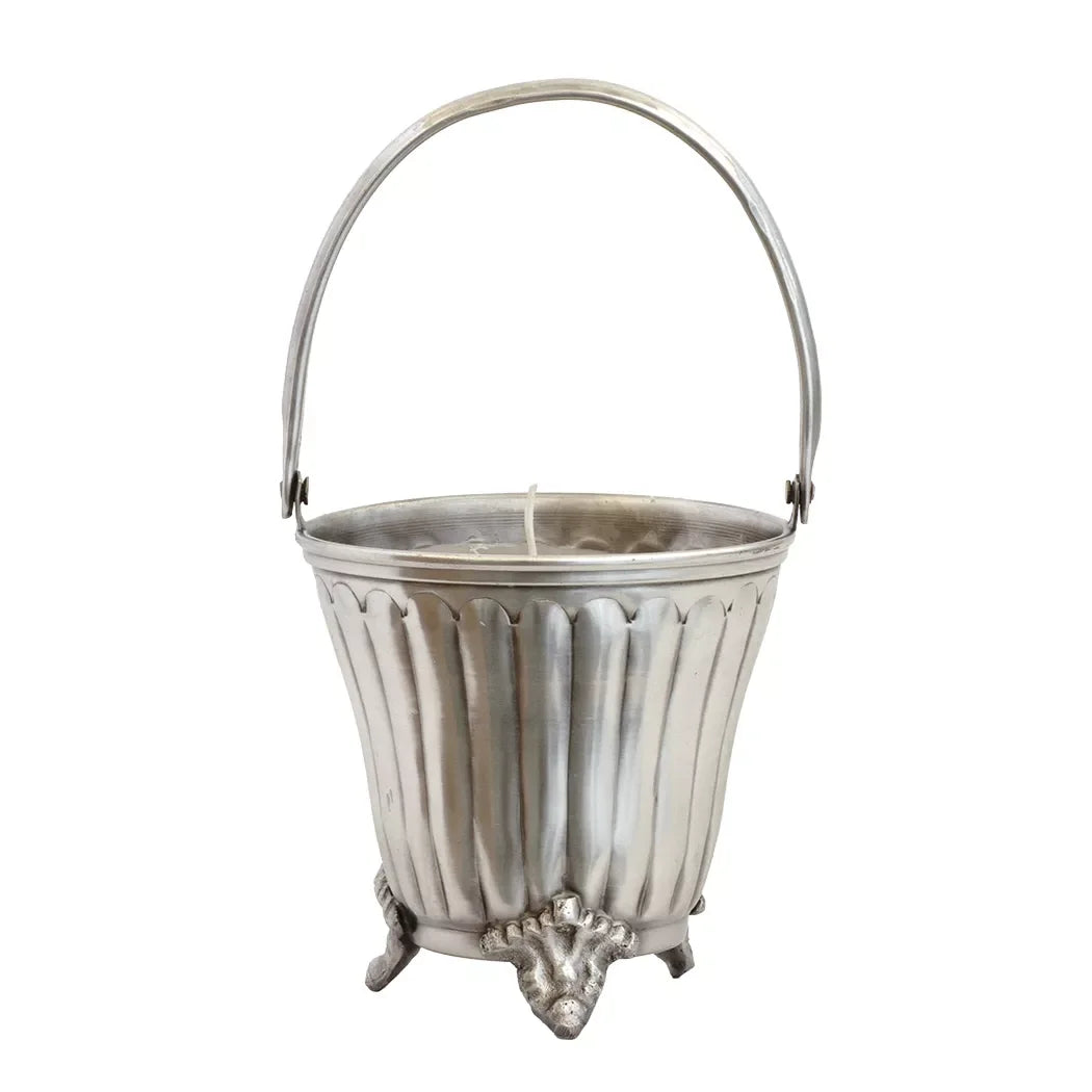Candle - Silver Lines - Pewter