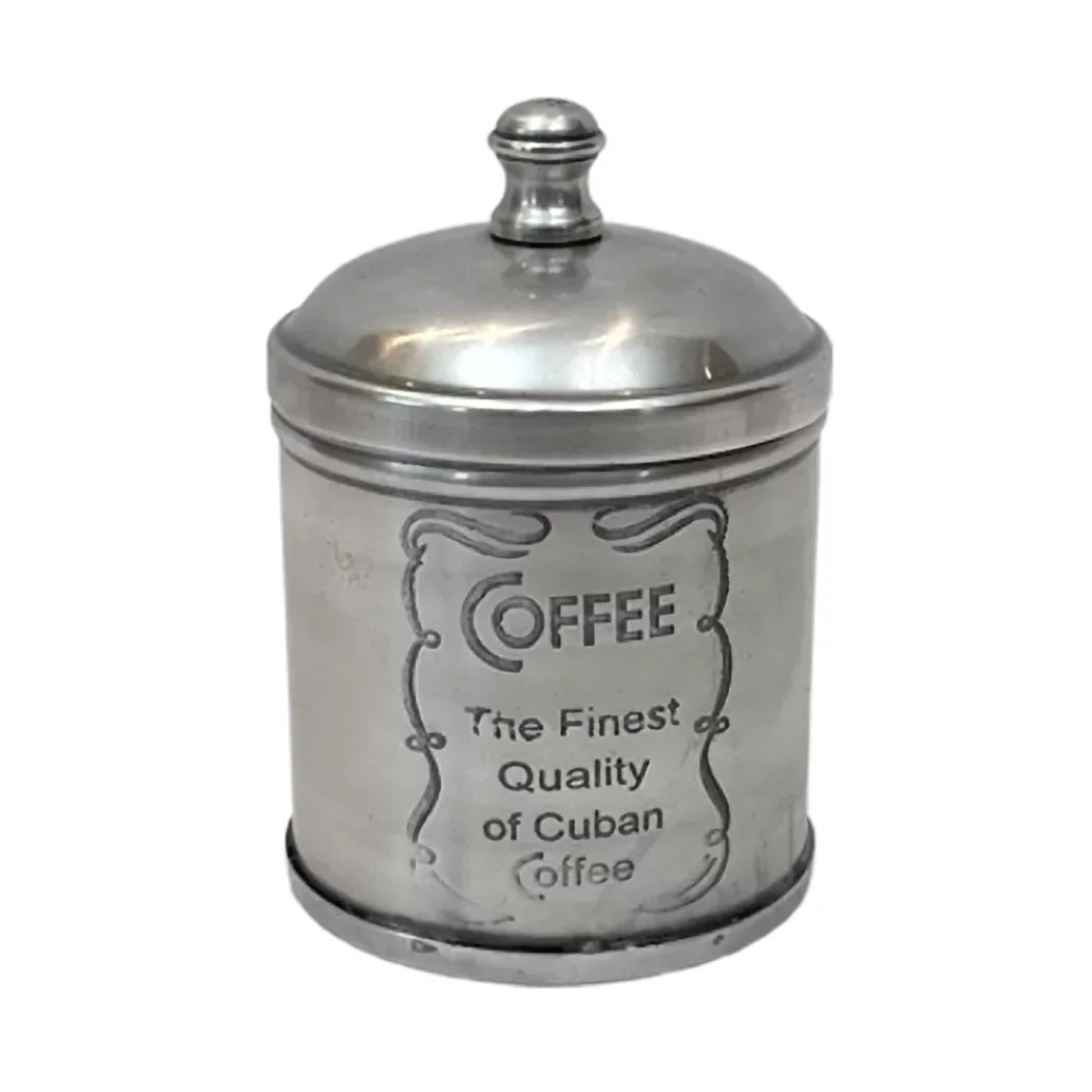 Canister Set - Silver Coffee Tea Sugar Petite - Pewter