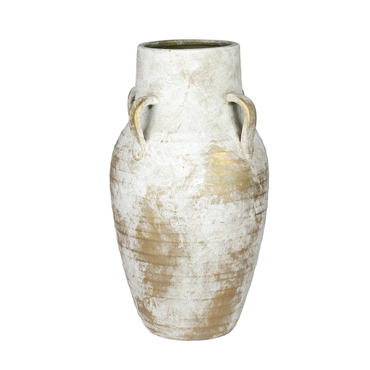 Cement Vase - 4 Handled Tall Vintaged - Ceramic
