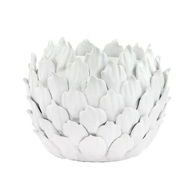 Ceramic Artichoke - White 22cm - Ceramic