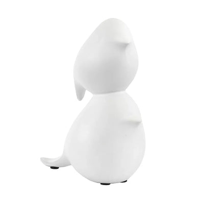 Ceramic Birds - White Stacked 22cm