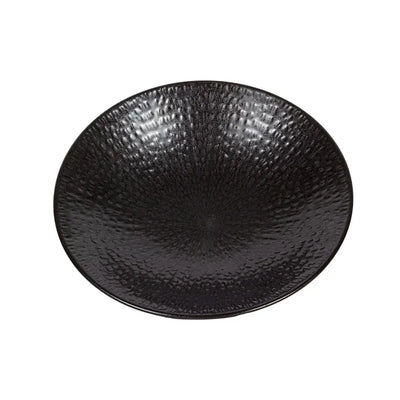 Ceramic Bowl - Elevated Black Textured 27cm - Ceramic