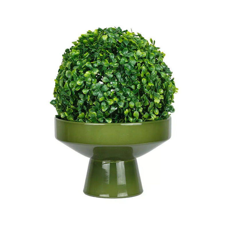 Ceramic Bowl Elevated Green 14cm Ceramic