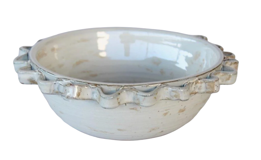 Ceramic Bowl - Frilled Edge Medium - Ceramic