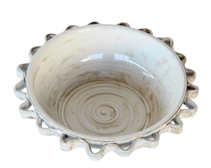 Ceramic Bowl - Frilled Edge Medium - Ceramic