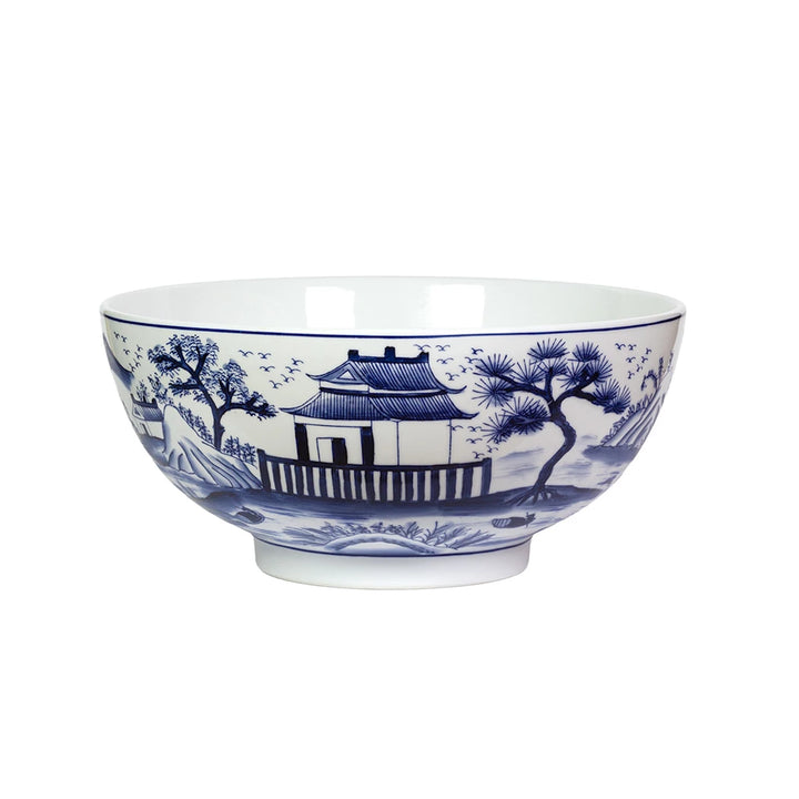 Ceramic Bowl - Oriental Blue &amp; White Large