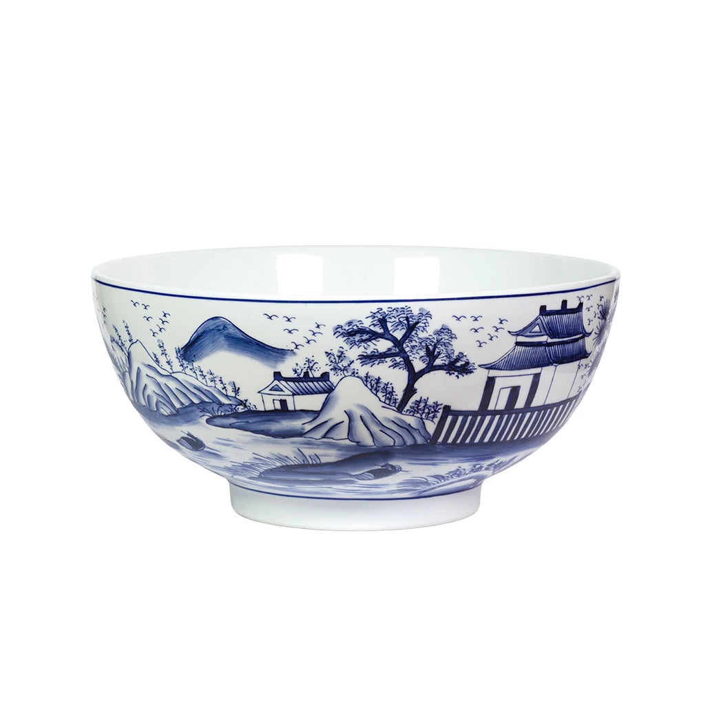 Ceramic Bowl - Oriental Blue &amp; White Large