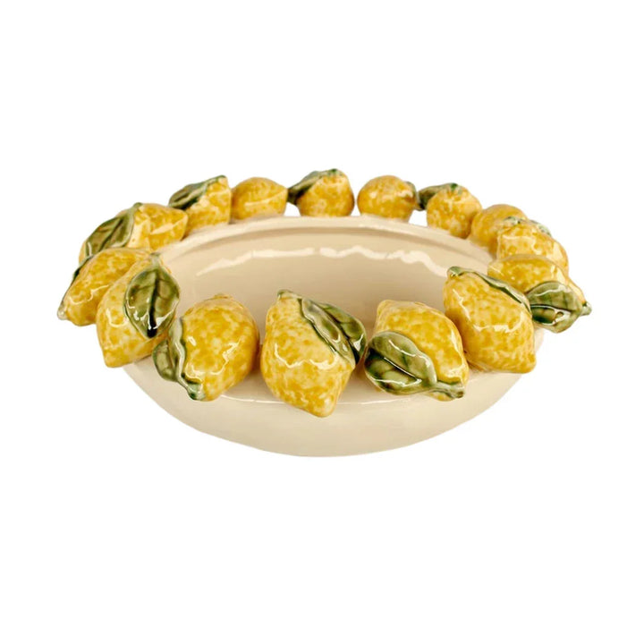 Ceramic Bowl - Rustic Lemons - Ceramic
