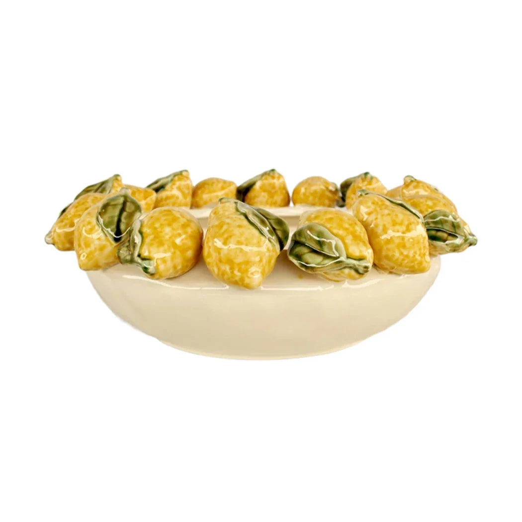 Ceramic Bowl - Rustic Lemons - Ceramic