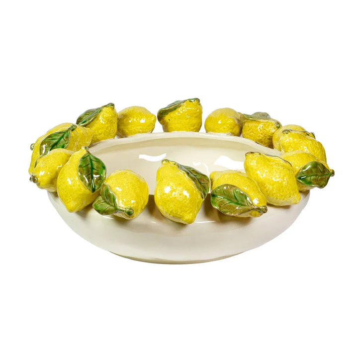 Ceramic Bowl - Rustic Lemons - Ceramic