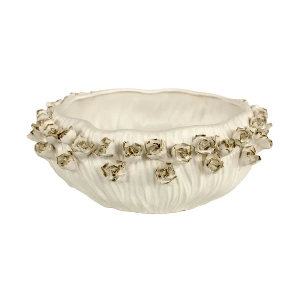 Ceramic Bowl - Rustic Roses - Ceramic