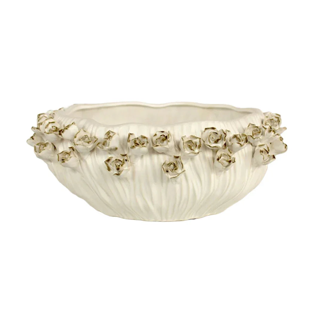 Ceramic Bowl - Rustic Roses - Ceramic