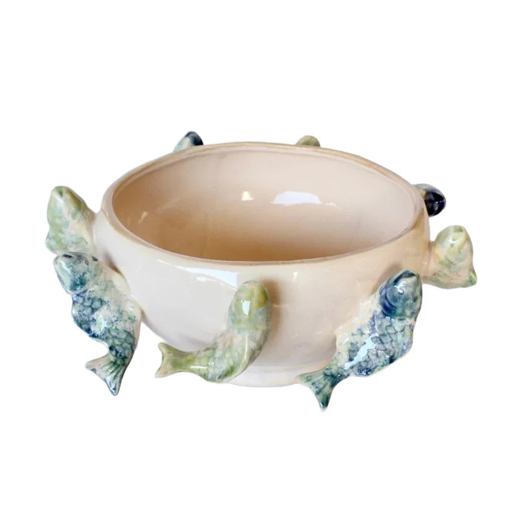 Ceramic Bowl - School of Fish - Ceramic