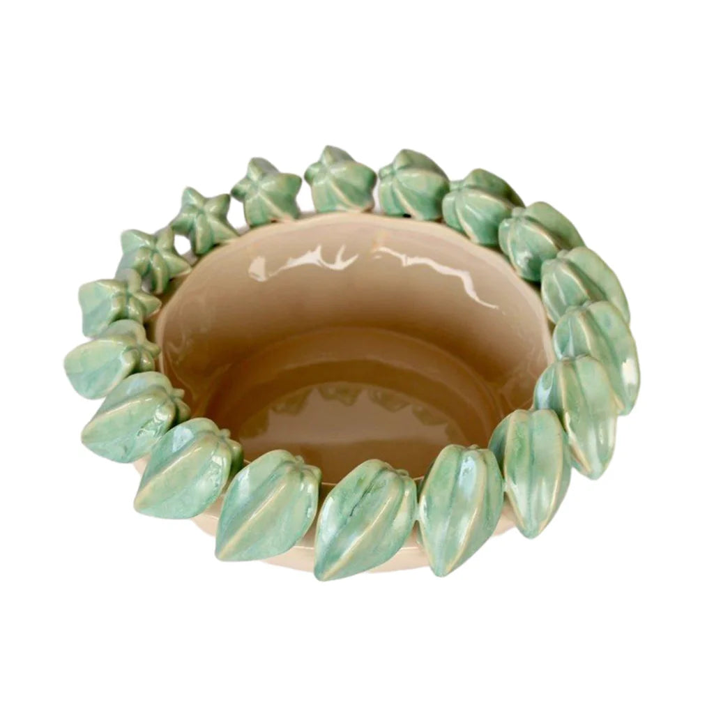 Ceramic Bowl - Turquoise Pods - Ceramic