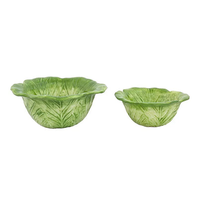 Ceramic Bowls - Cabbage set of 2 - Ceramic