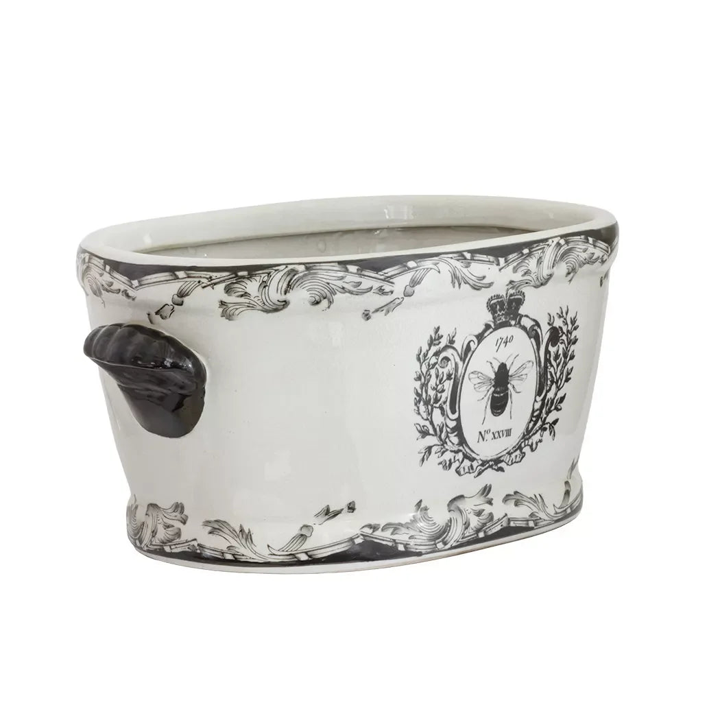 Ceramic Footbath/Planter - Vintage Bee Large - Ceramic