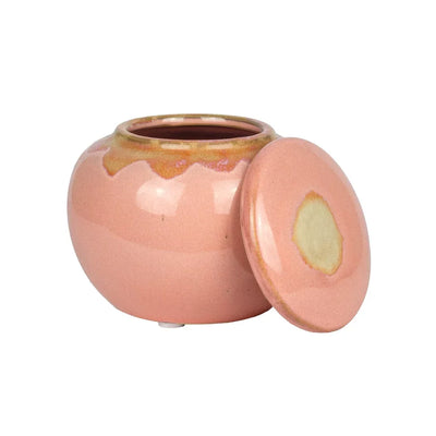 Ceramic Jar - Pink Natural 8cm - Ceramic