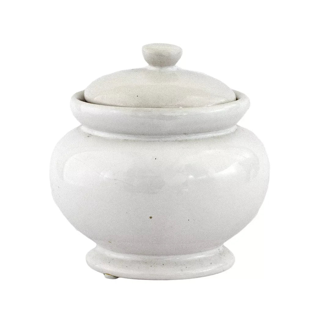 Ceramic Jar - White 10.5cm - Ceramic