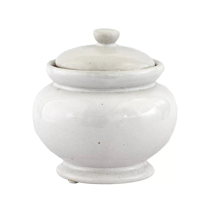 Ceramic Jar - White 10.5cm - Ceramic
