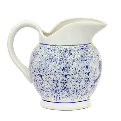 Ceramic Jug - Blue & White Doves Large - Ceramic