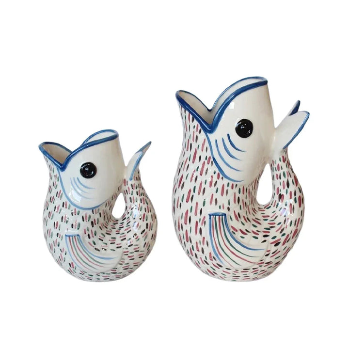 Ceramic Jug - Dashing Fishy 26cm - Ceramic