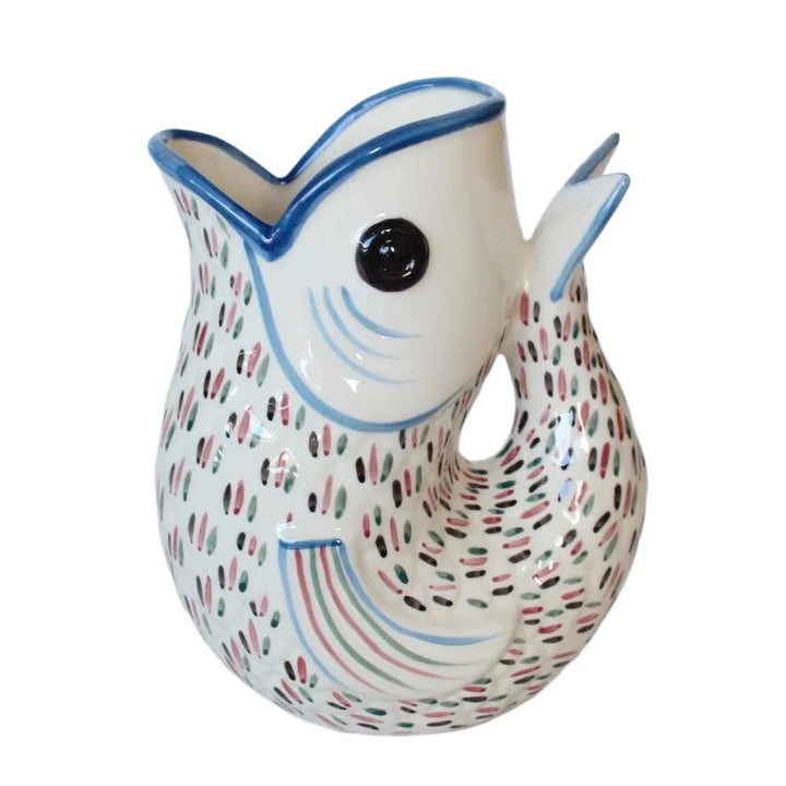 Ceramic Jug - Dashing Fishy 26cm - Ceramic