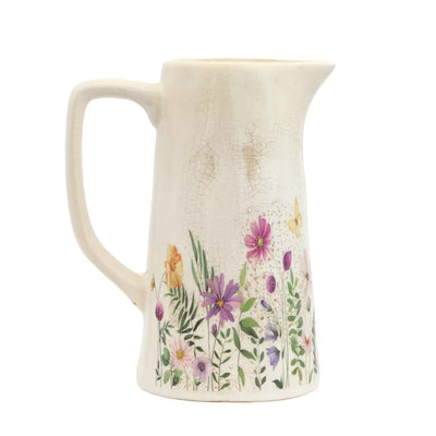 Ceramic Jug - Flowering 19cm - Ceramic