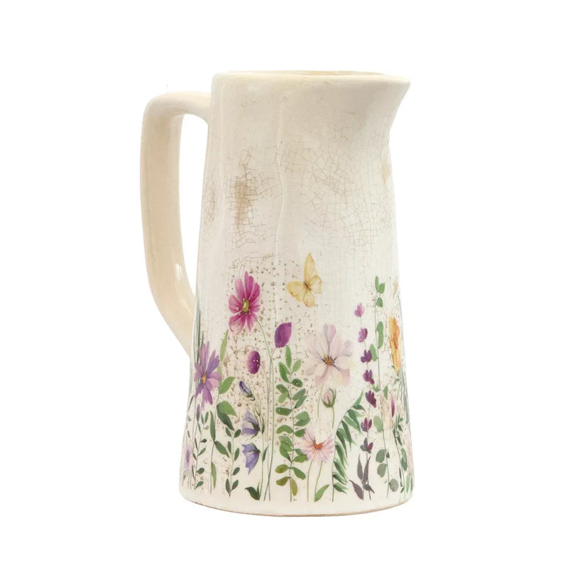 Ceramic Jug - Flowering 19cm - Ceramic