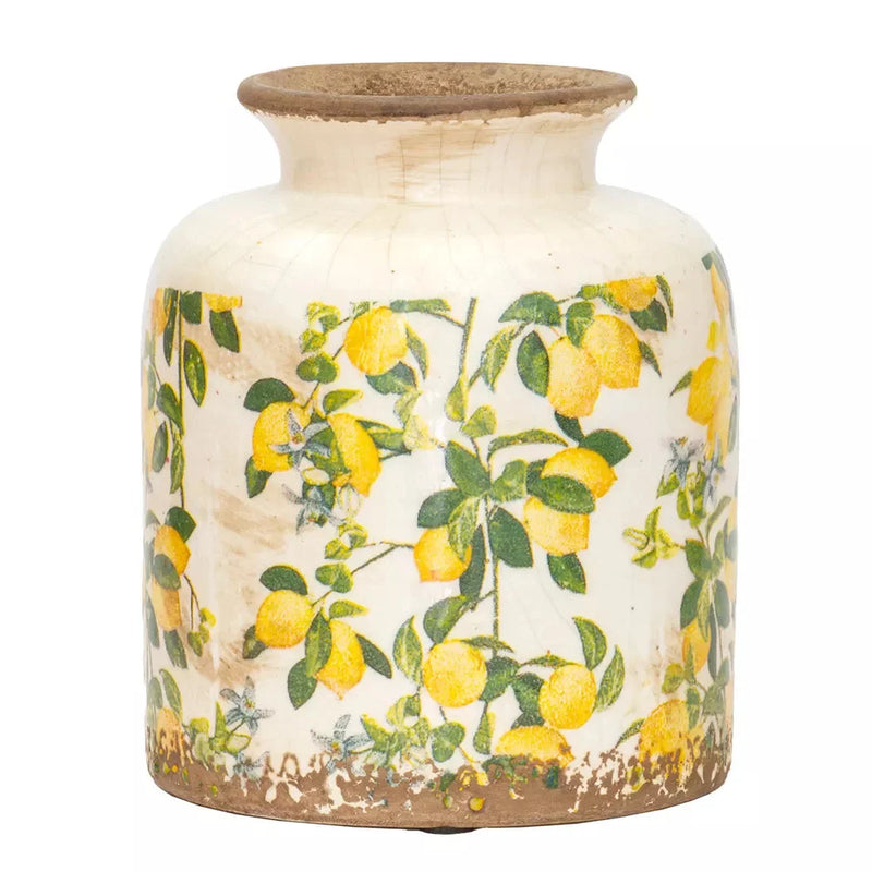 Ceramic Jug - Lemons Vase 16cm - Ceramic