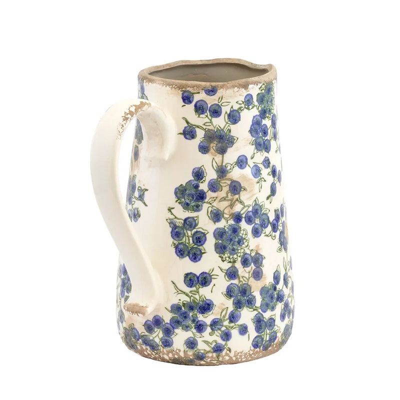 Ceramic Jug - Navy Blues 23cm - Ceramic