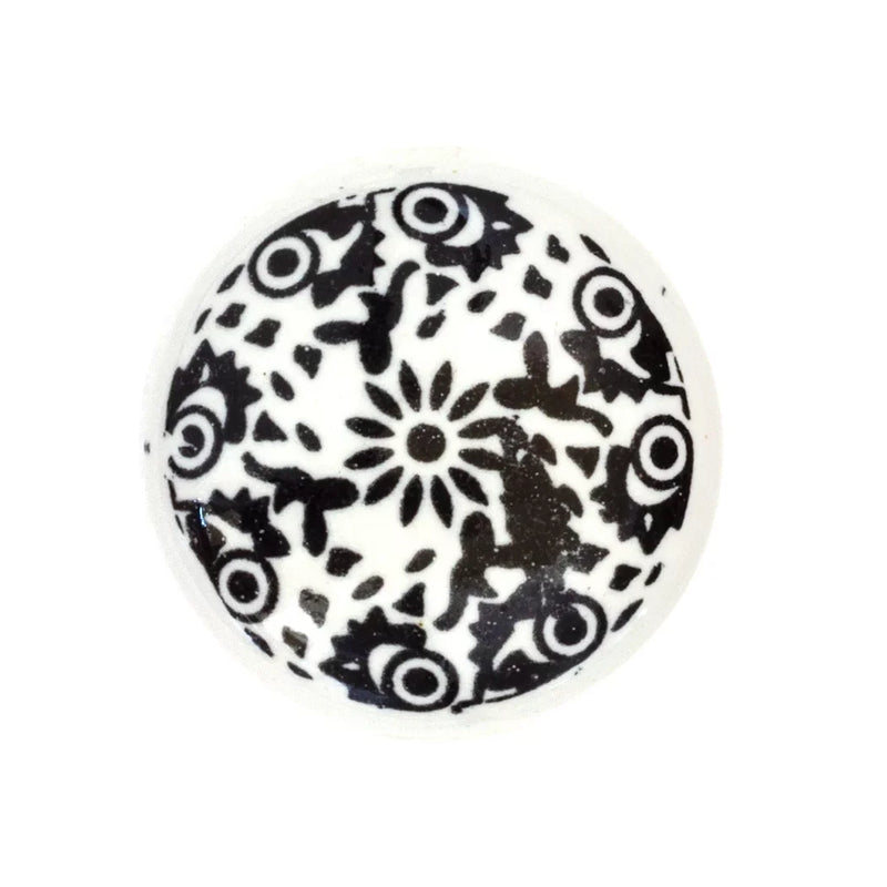 Ceramic Knob - Black Flat - Ceramic