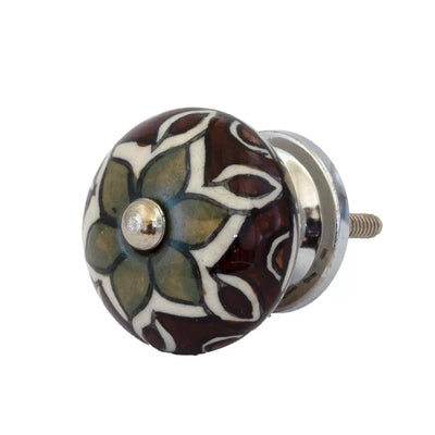 Ceramic Knob - Browns - Ceramic