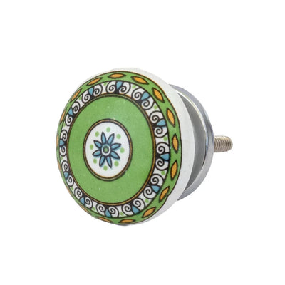 Ceramic Knob - Greens Flat - Ceramic