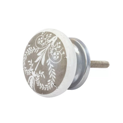 Ceramic Knob - Greys Flat - Ceramic