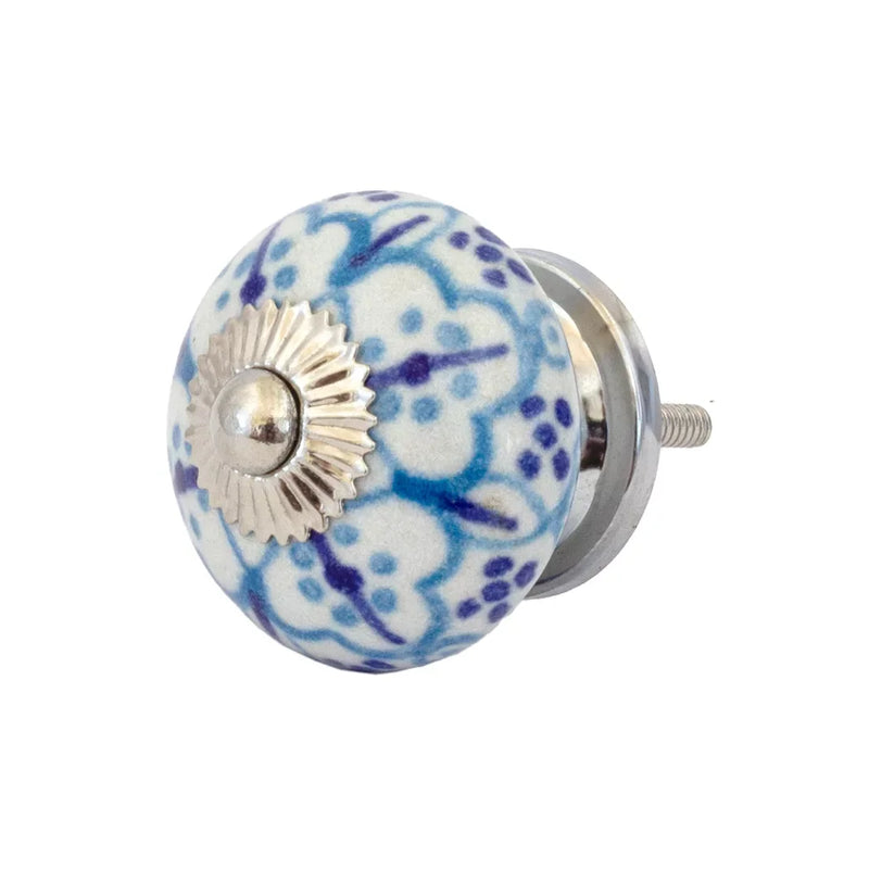 Ceramic Knob - Multi Blue - Ceramic