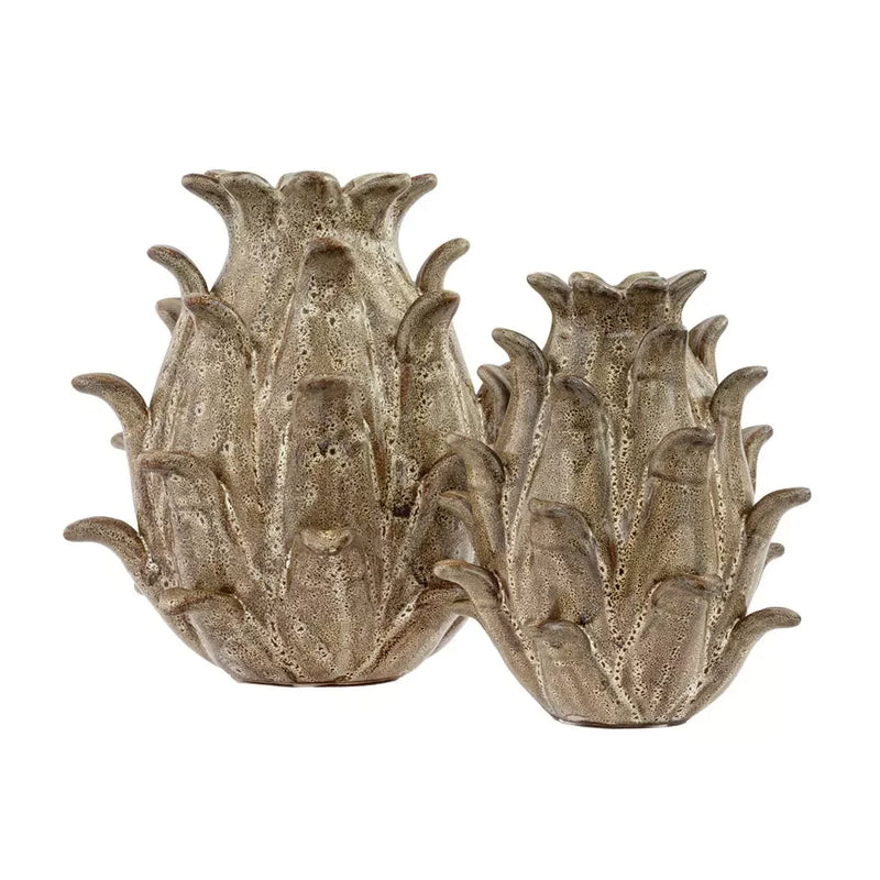 Ceramic Ornament - Artichoke Brown 17.5cm - Ceramic