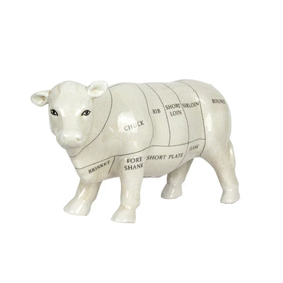 Ceramic Ornament - Cow Cuts - Ceramic
