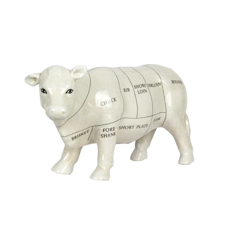 Ceramic Ornament - Cow Cuts - Ceramic