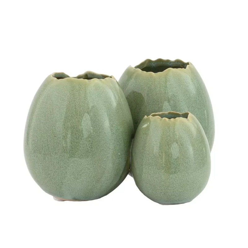Ceramic Ornament - Egg Ring Green - Ceramic