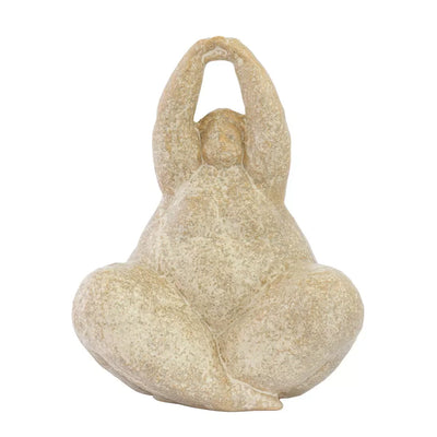 Ceramic Ornament - Fat Lady Stretching - Ceramic