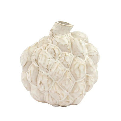 Ceramic Ornament - Garlic Bulb White 12cm - Ceramic