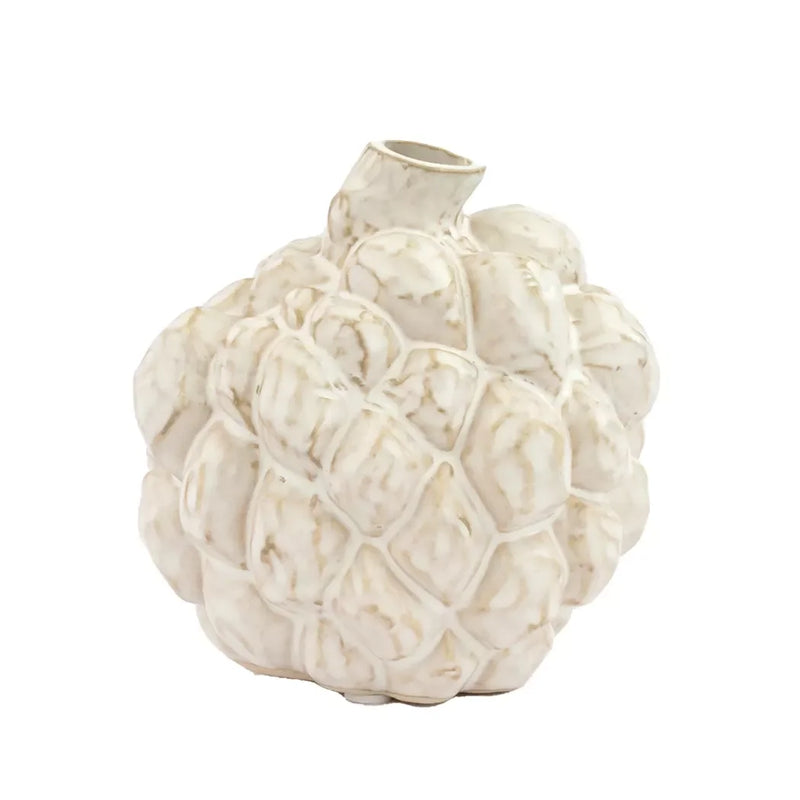 Ceramic Ornament - Garlic Bulb White 12cm - Ceramic