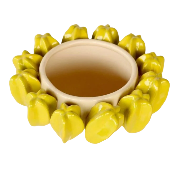 Ceramic Planter - Yellow Pods 14.5cm - Ceramic
