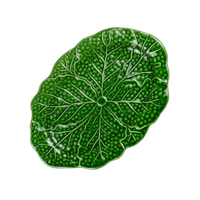 Ceramic Plate - Cabbage Leaf Oval - Ceramic