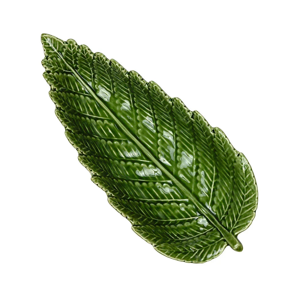 Ceramic Plate - Fern Leaf - Ceramic