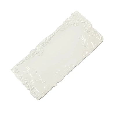 Ceramic Plate - White Bunnies - Ceramic