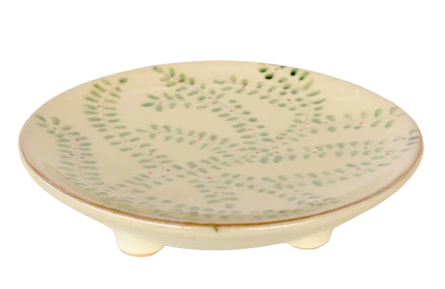 Ceramic Serving Platter - Fine Leaves Medium - Ceramic