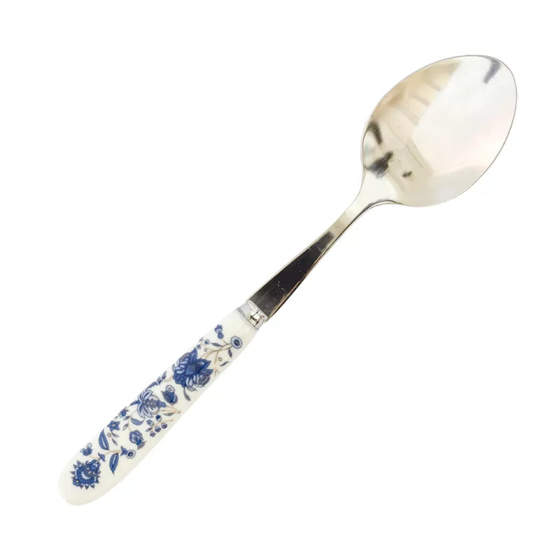 Ceramic Teaspoon - Blue & Gold - Ceramic