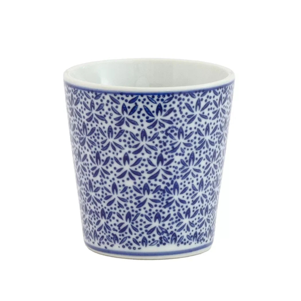 Ceramic Tumbler - Fields Blue &amp; White - Ceramic